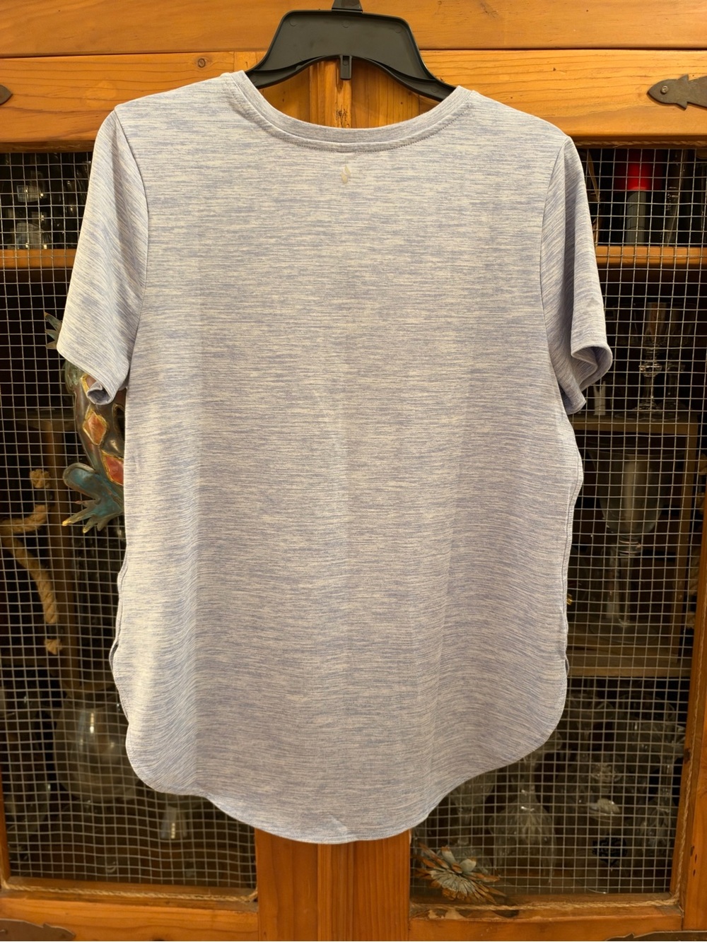Skechers Light Blue Short Sleeve Top Size Medium